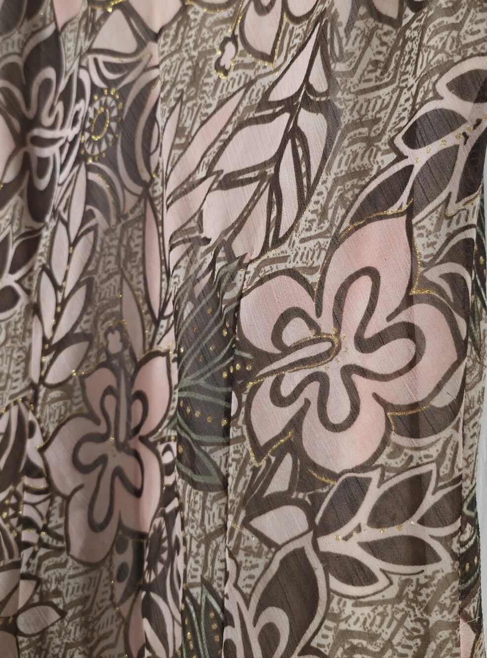 Floral V-Neck Flutter Sleeve Midi Dress in Dusty Pink Y2k Revival Summer Dress - Picture 8 of 12